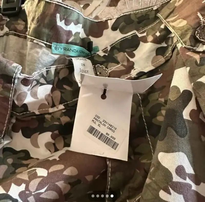 Pantalones cargo camuflados XL