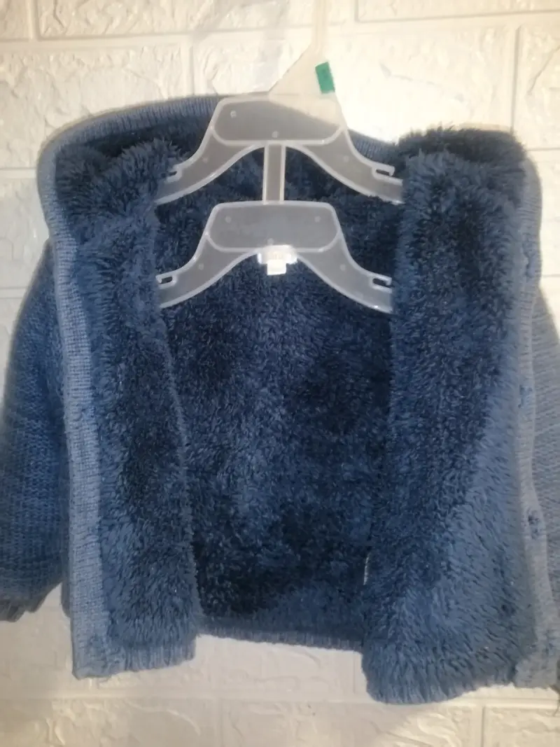 Suéter de lana azul para niño - 2