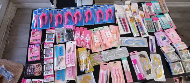 Set de pinzas para uñas rosa - 6