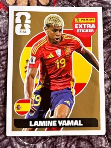 Lámina FIFA Panini Lamine Yamal dorado