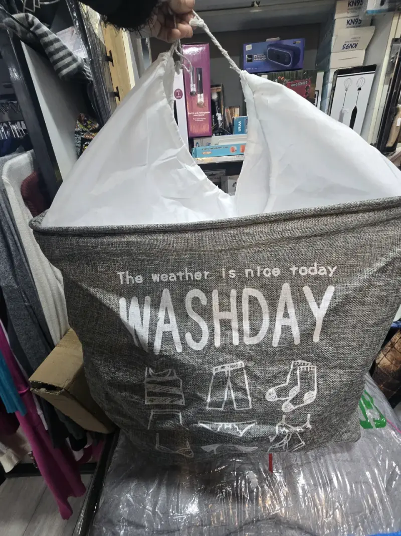 Cesto de ropa gris 'Washday' - 1