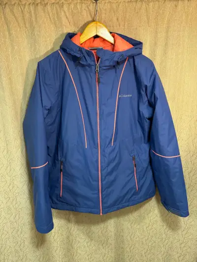 Chaqueta impermeable Columbia azul - miniatura 1