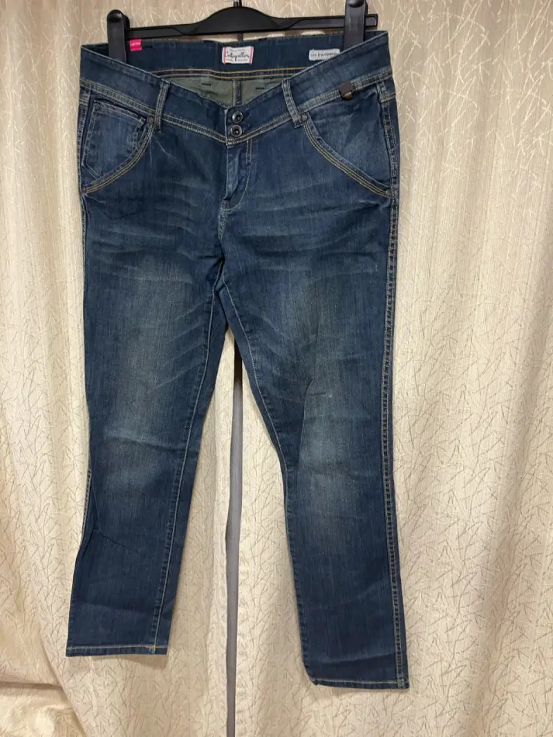 Jeans cat azul clásicos para mujer - 1