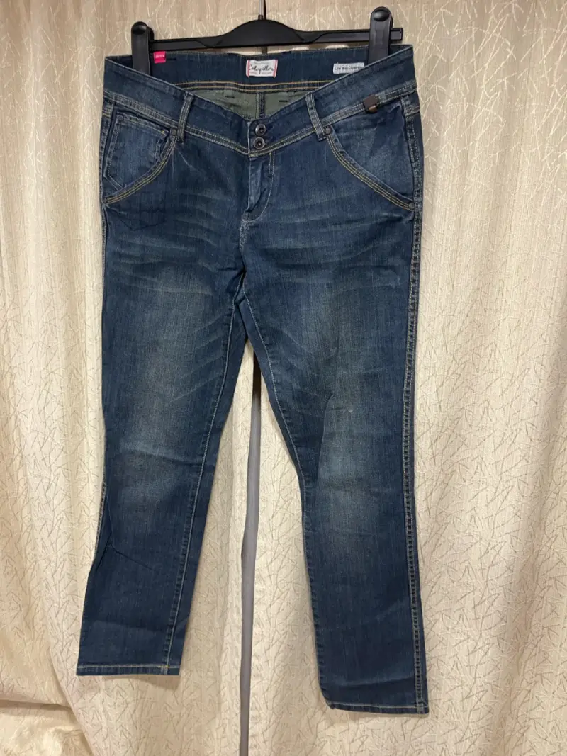 Jeans cat azul clásicos para mujer - 3