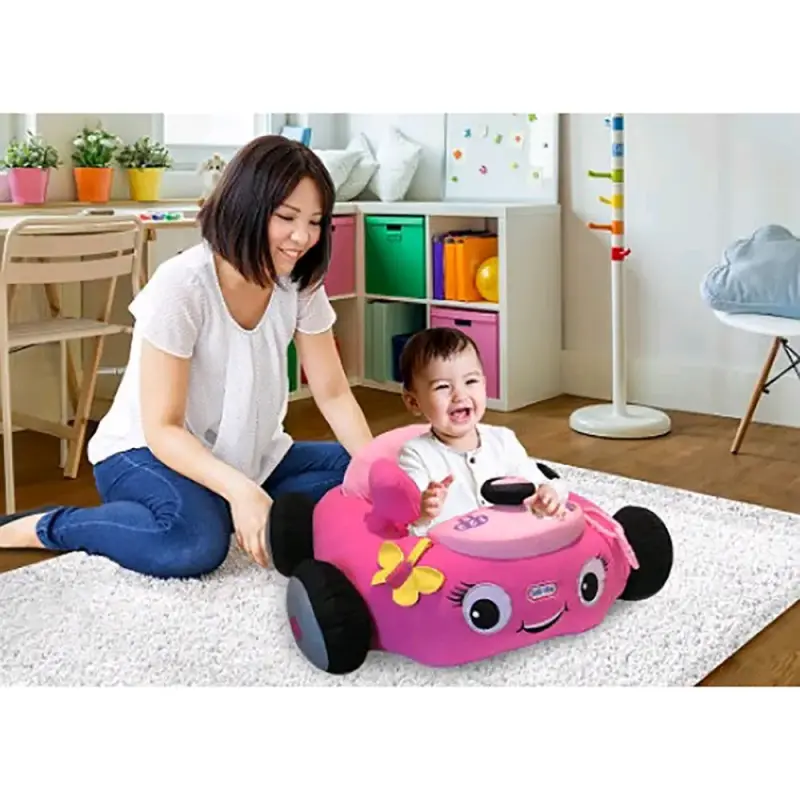 Asiento bebé auto Chicco rosa - 2