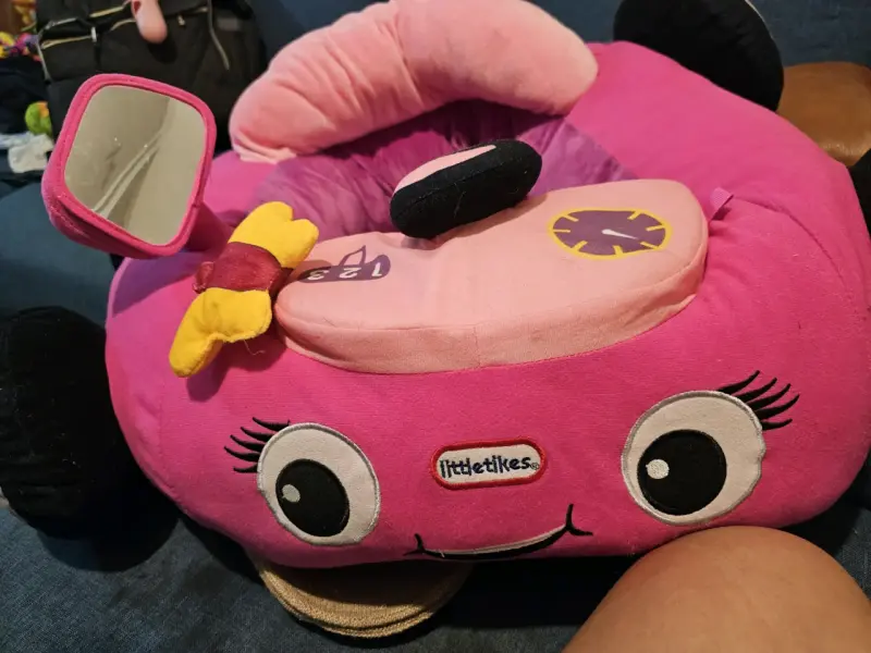 Asiento bebé auto Chicco rosa - 3