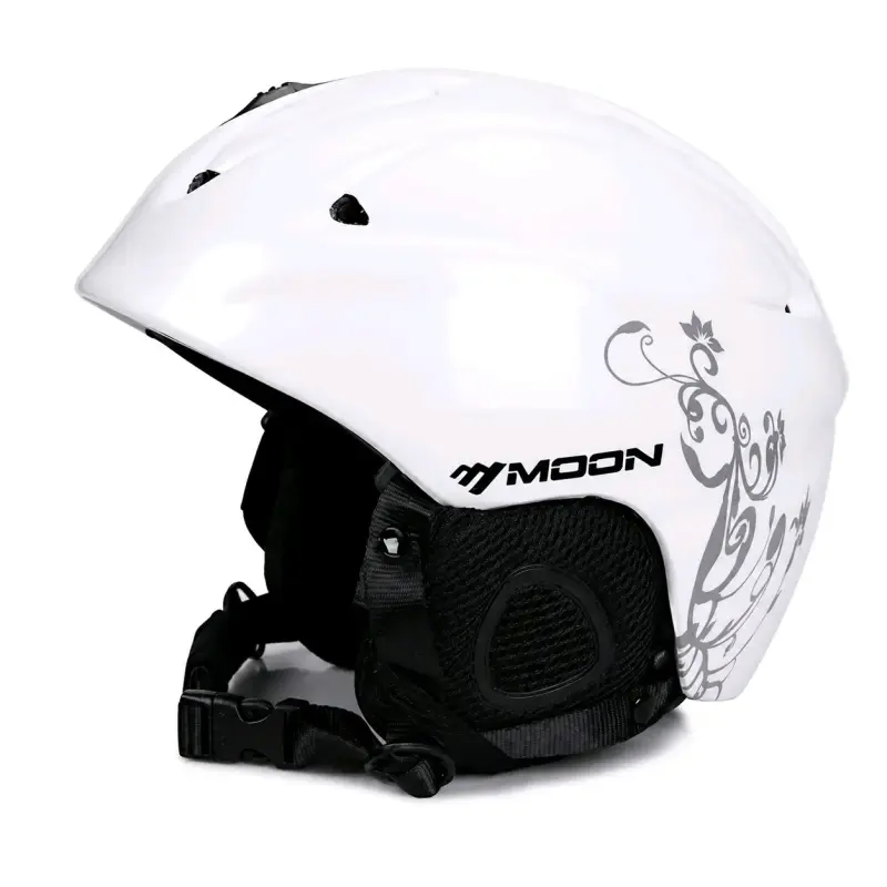 Casco blanco para nieve
