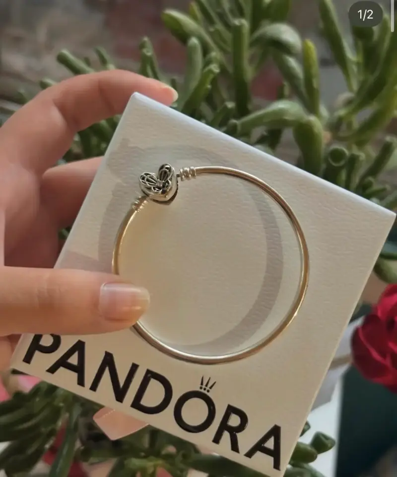 Pulsera Pandora con dije corazón - 2