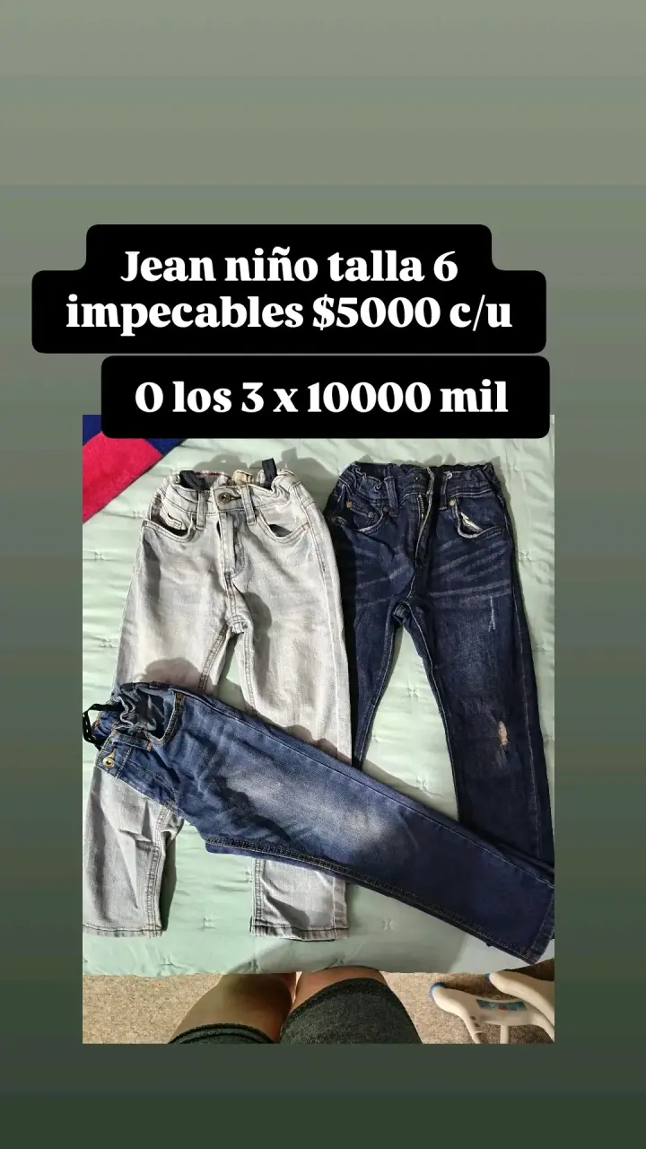 Jeans para niño talla 6