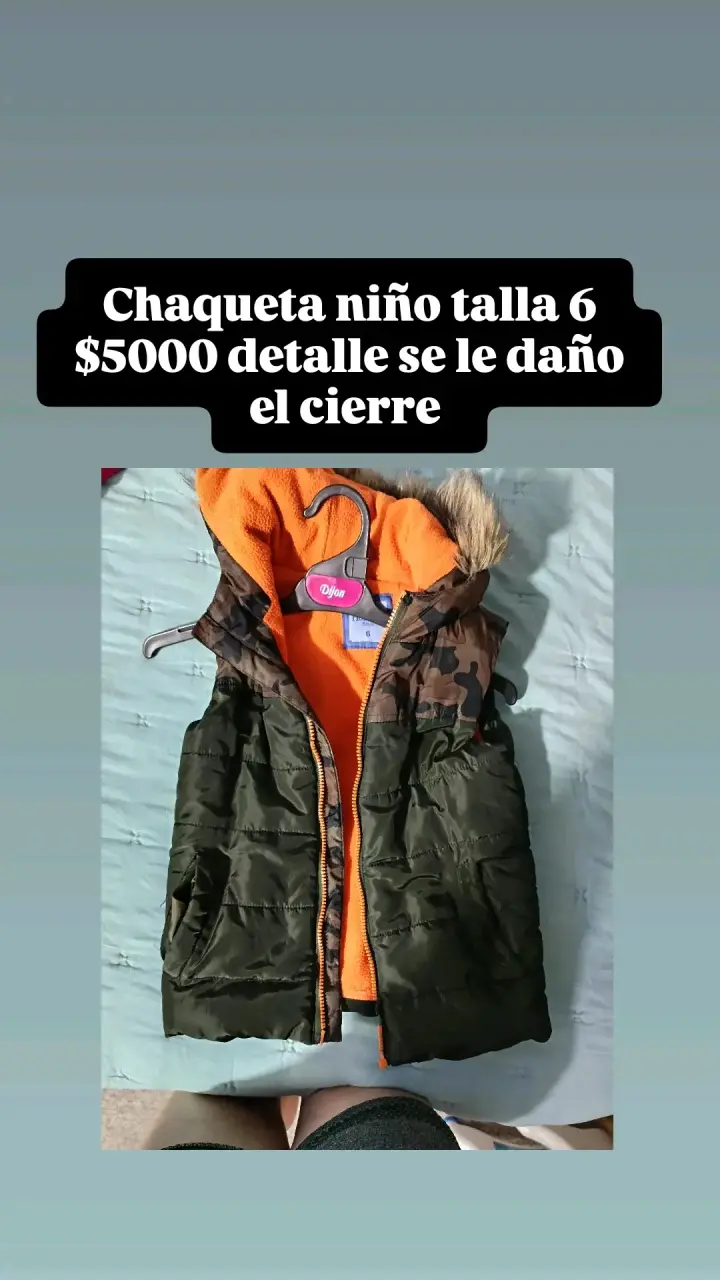 Chaqueta niño camuflaje talla 6