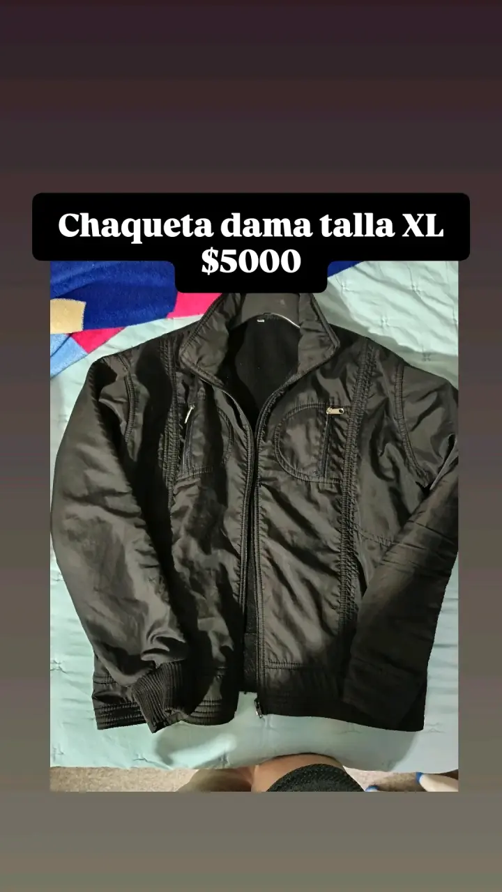 Chaqueta negra mujer talla XL