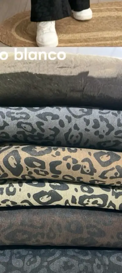 Pantalón  animal print café, negro, café oscuro - miniatura 5