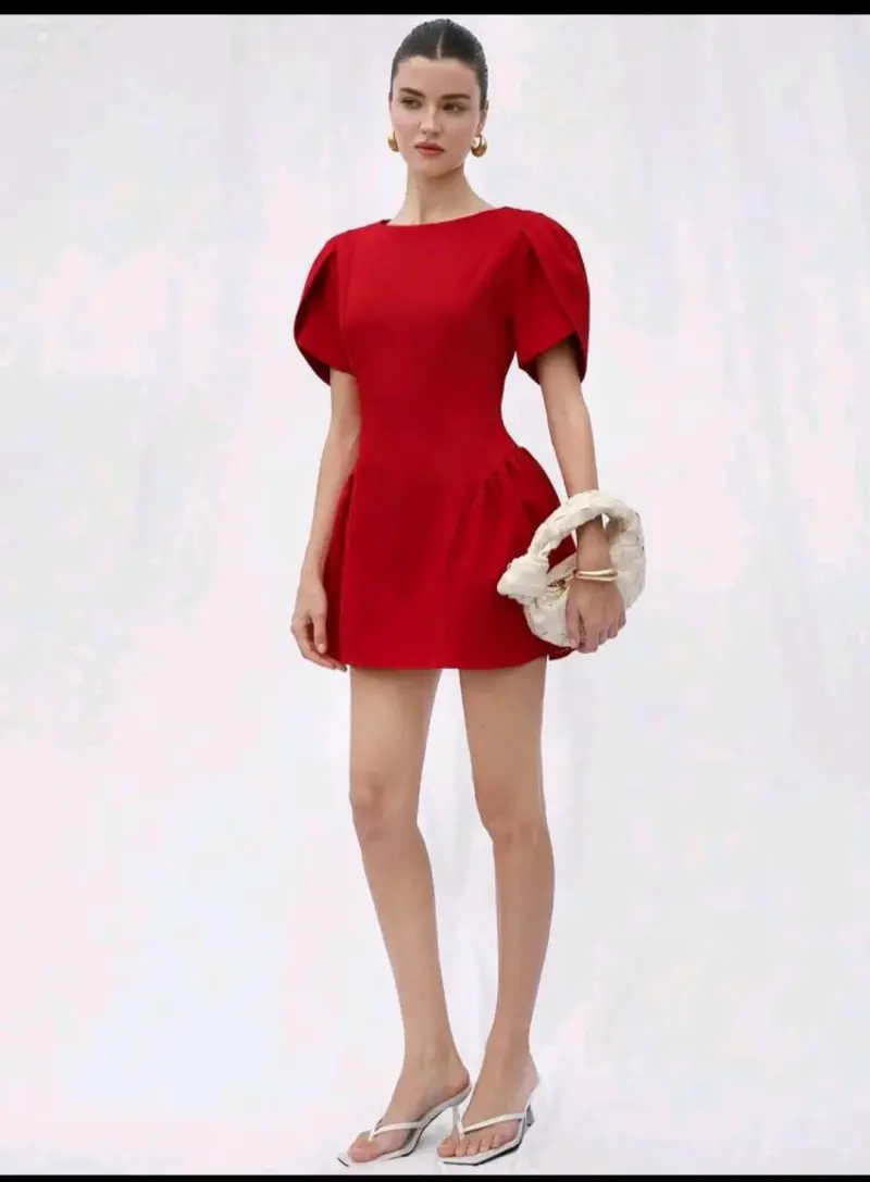 Vestido rojo elegante - 2