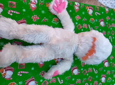 Peluche blanco grande Juanin Juan Jarry - miniatura 1