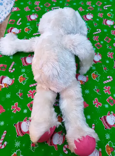 Peluche blanco grande Juanin Juan Jarry - miniatura 2
