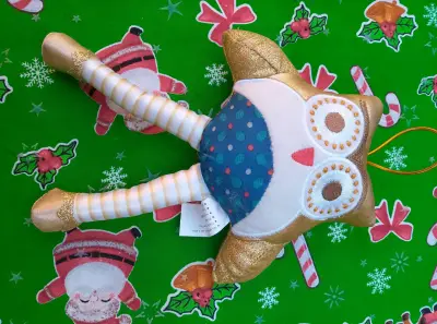 Adorno navideño de búho - miniatura 1