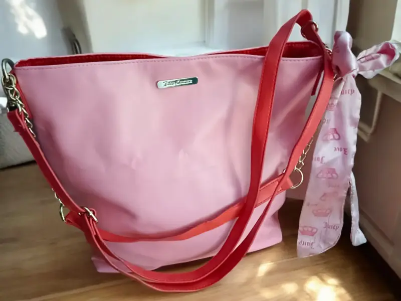 Juicy Couture bucket bag rosa Y2K - 1