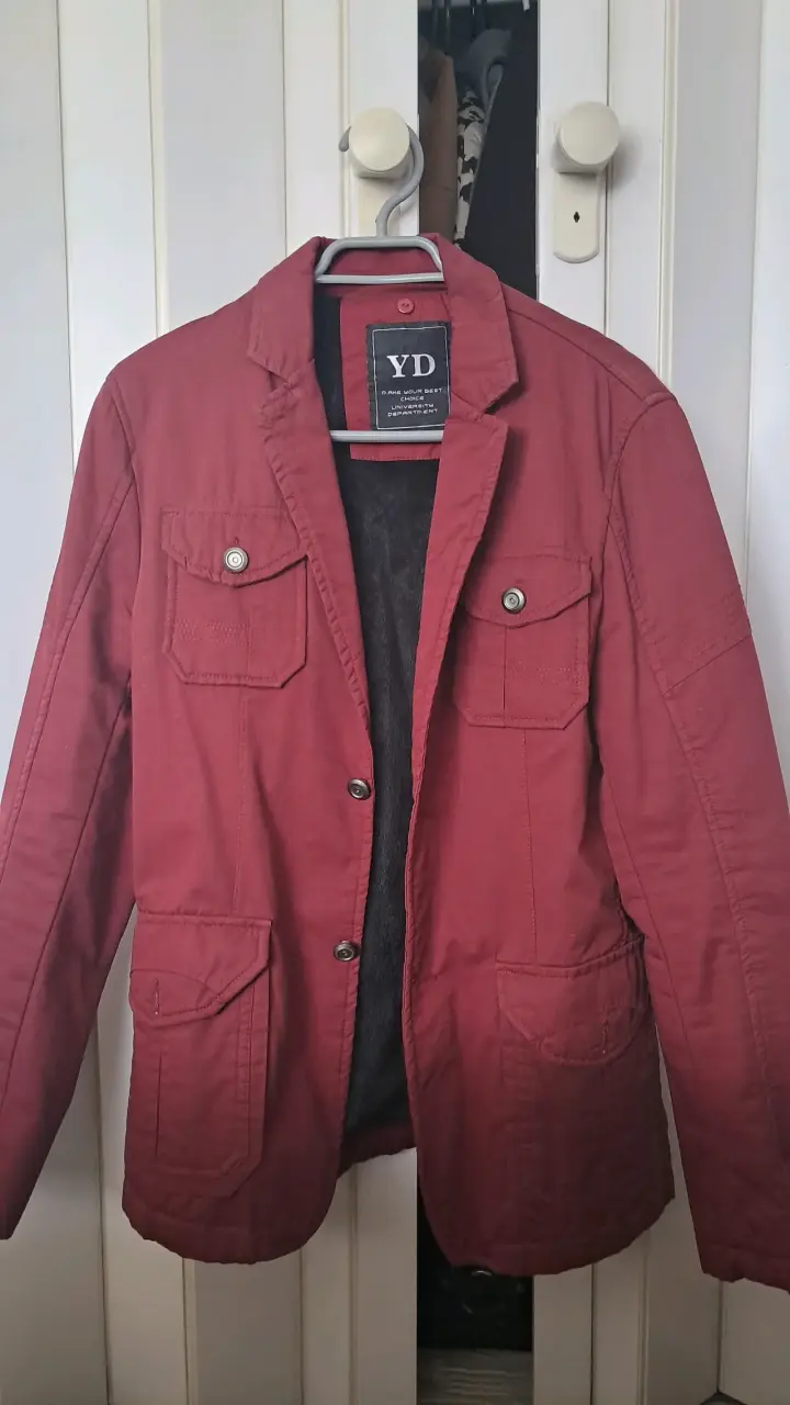 Chaqueta burdeos de hombre - 2