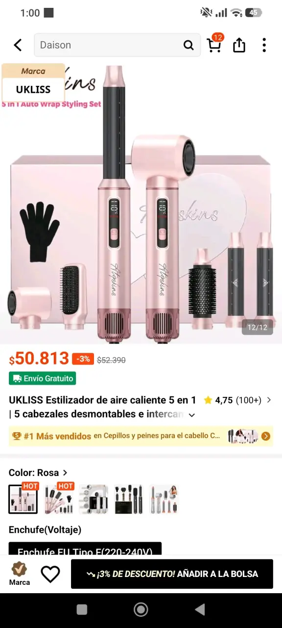 Set de herramientas de peinado y secado de pelo - 4