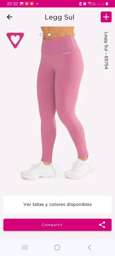 Leggings deportivos rosados - miniatura 1