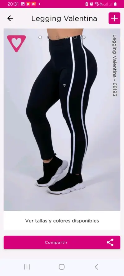 Leggings deportivos rosados - miniatura 2