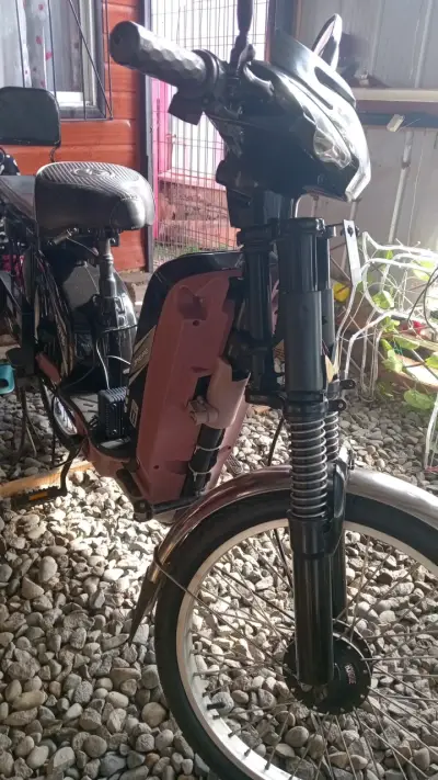 Bicicleta eléctrica negra - miniatura 1