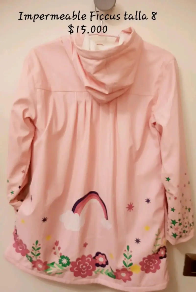 Impermeable rosado para niña - 2