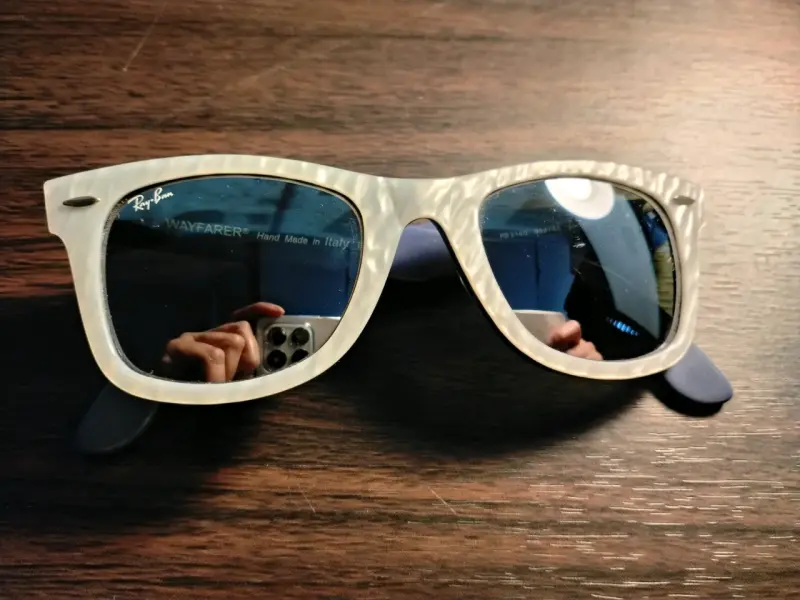 Gafas de sol Wayfarer blancas - 6