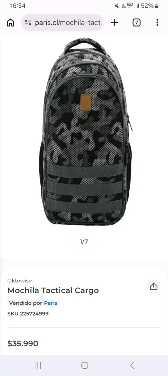 Mochila táctica camuflaje - 1