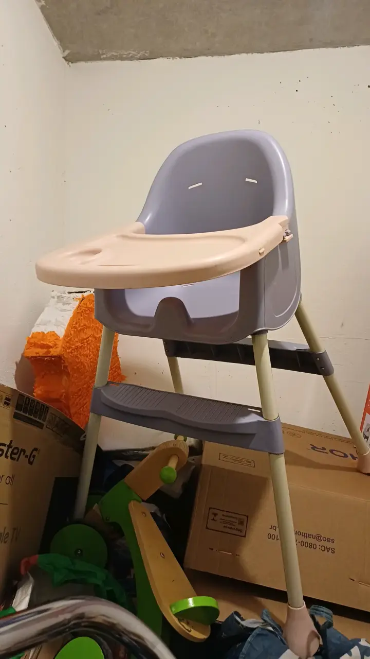 Silla de comer infantil (color pastel) - 2