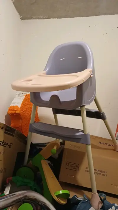 Silla de comer infantil (color pastel) - miniatura 2