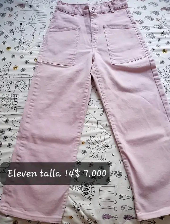 Pantalones rosados talla 14 - 1