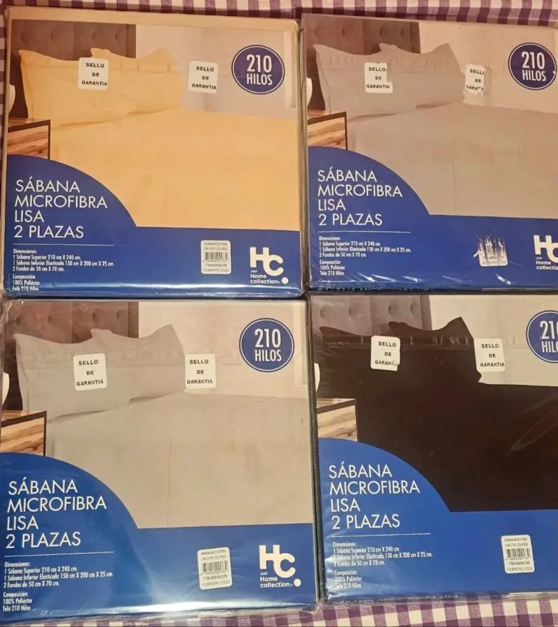 Sábanas Microfibra 2 Plazas