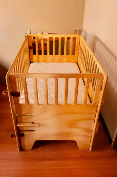 Cuna de madera ajustable - miniatura 5