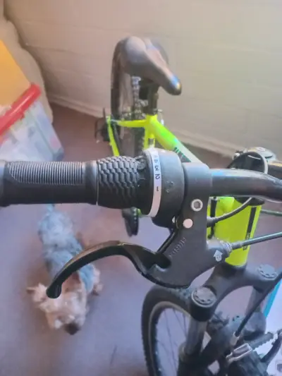 Bicicleta Rockrider amarilla aro 24 - miniatura 4