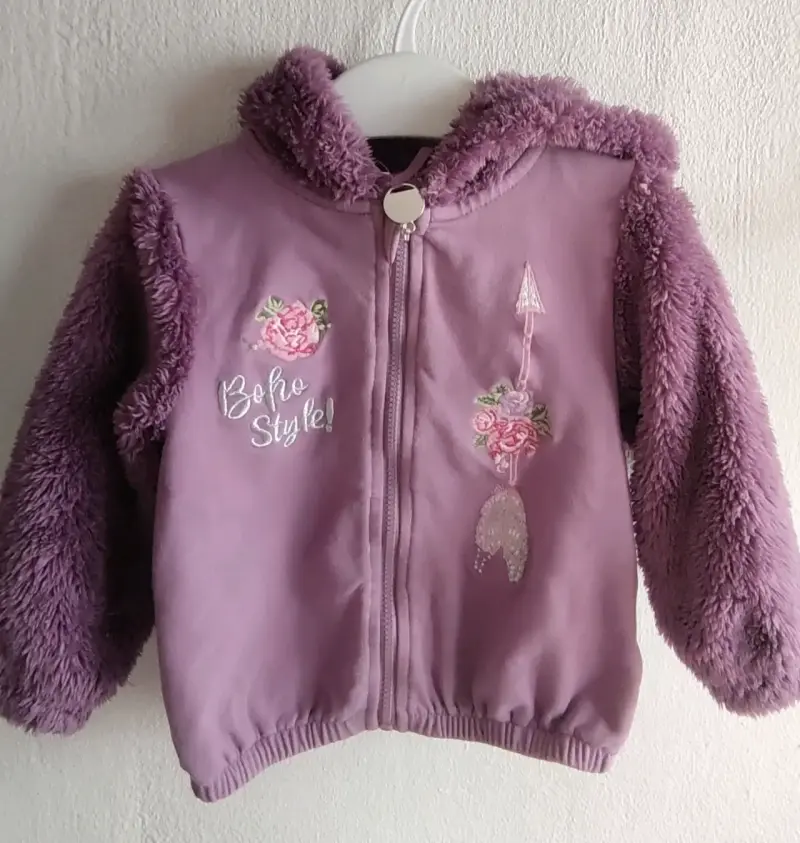 Chaqueta infantil lila "Boho Style"talla 12 meses - 1