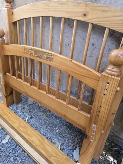 Cama de madera NORTEAMERICANA - miniatura 2
