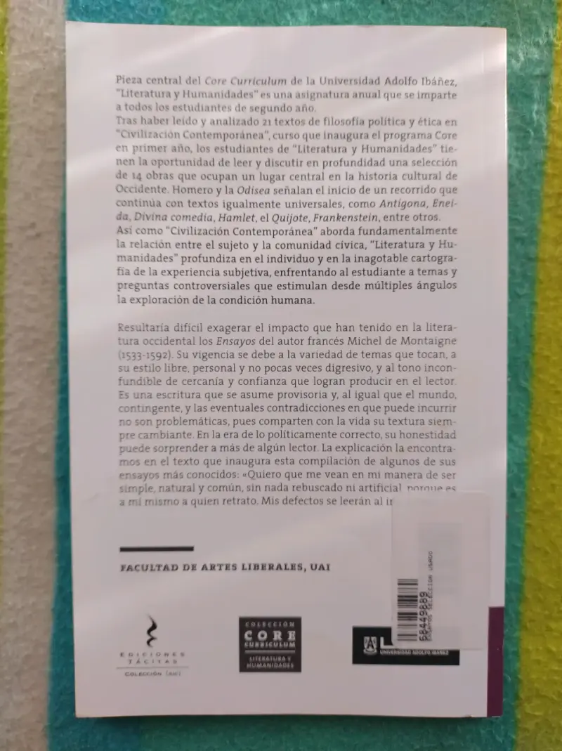 Libro Ensayos de Montaigne - 2