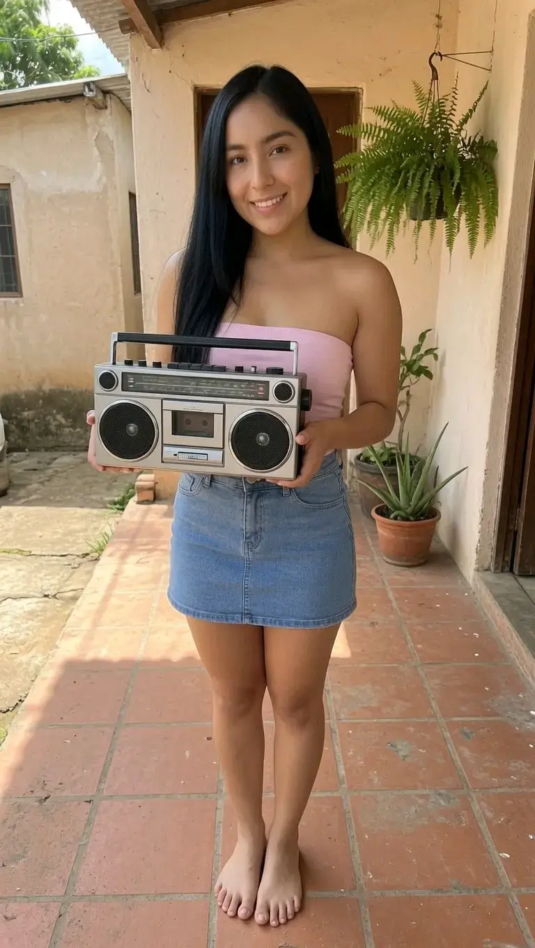 Radio cassette vintage portátil - 1