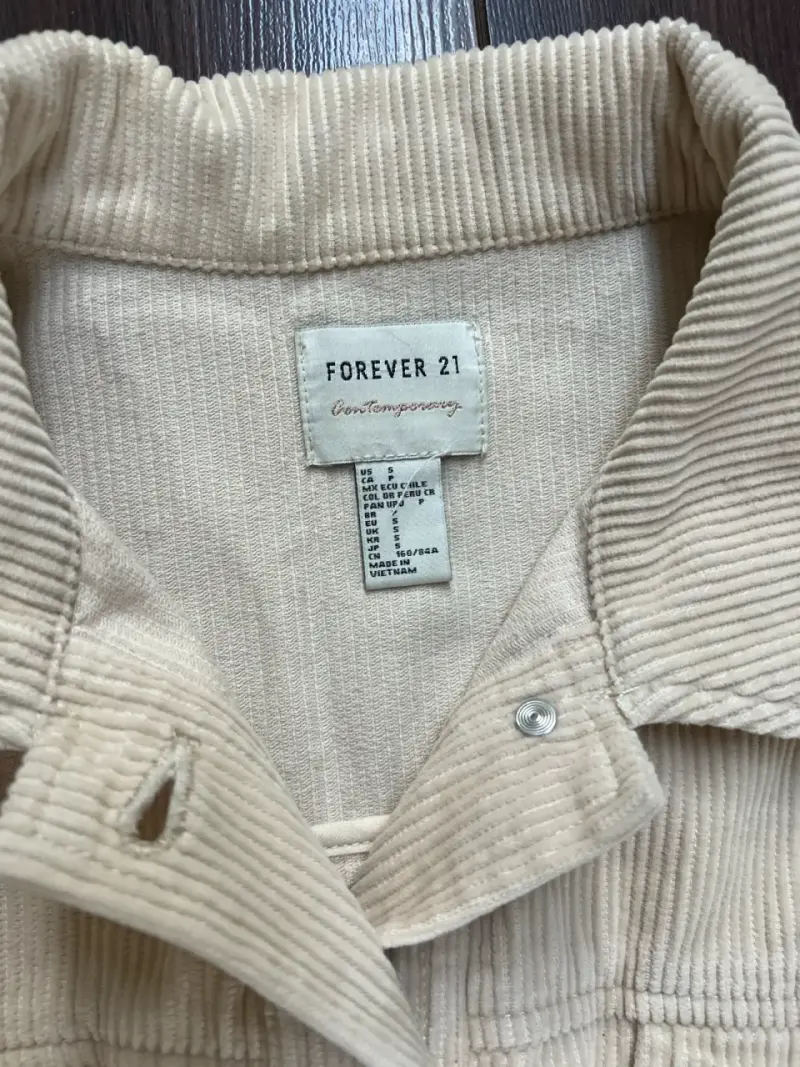 Chaqueta beige de pana - 2
