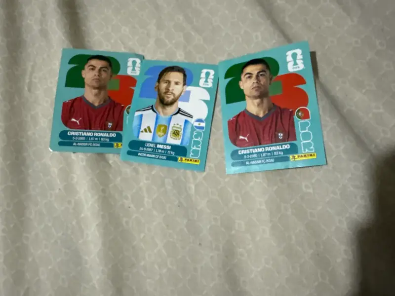 Láminas del mundial messi y cristiano