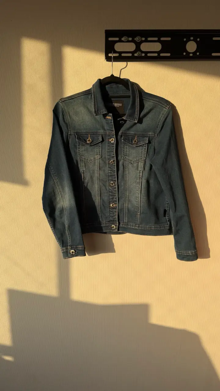 Chaqueta de mezclilla azul