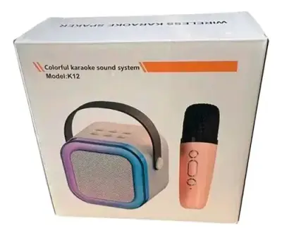 Mini Parlante Karaoke Bluetooth + Micrófono - miniatura 2