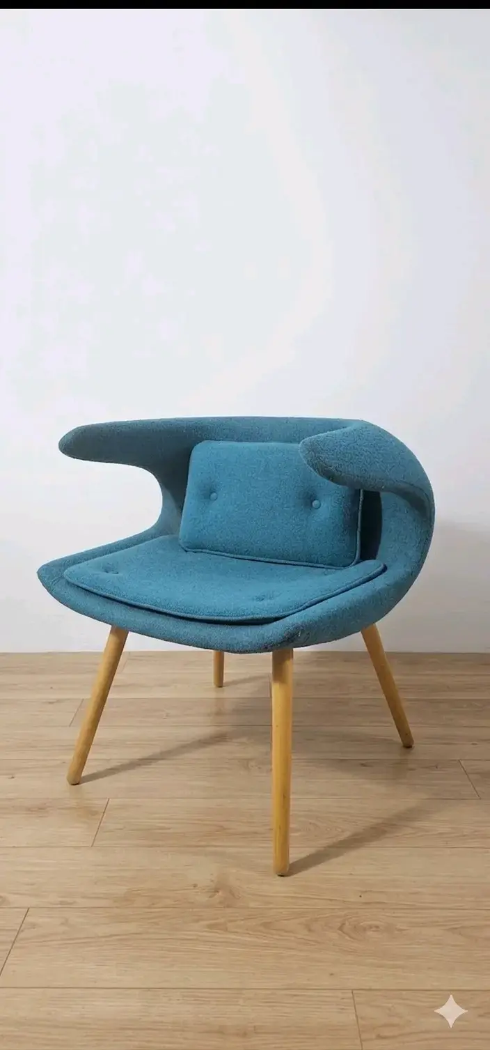 Sillón azul moderno - 1