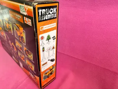 Juego de construcción camiones amarillos - miniatura 3