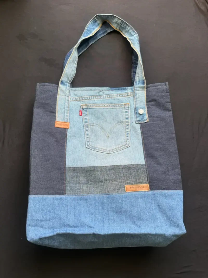 Bolso de mezclilla reciclada hecho a mano 👜 - 1