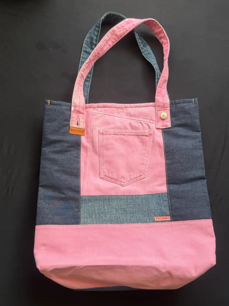 Bolso de mezclilla reciclada, hecho a mano 👜 - 1