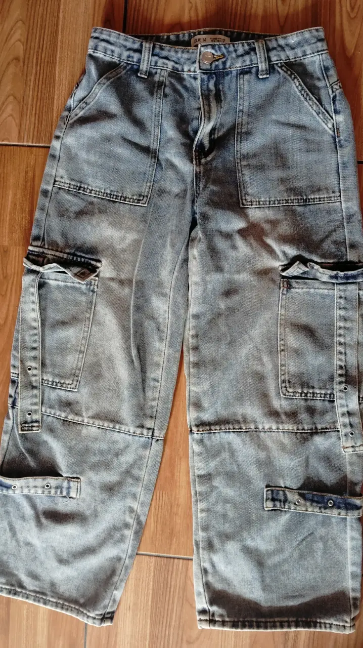 Jeans claros para niña talla 14 - 3
