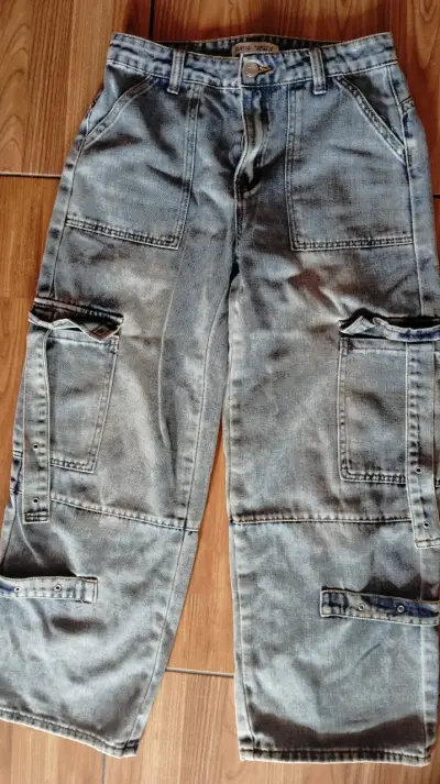 Jeans claros para niña talla 14 - miniatura 3
