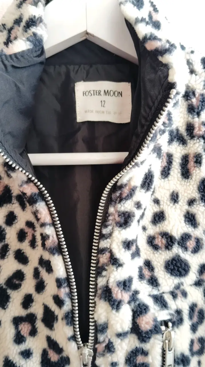 Chaqueta peluda estampado leopardo - 3
